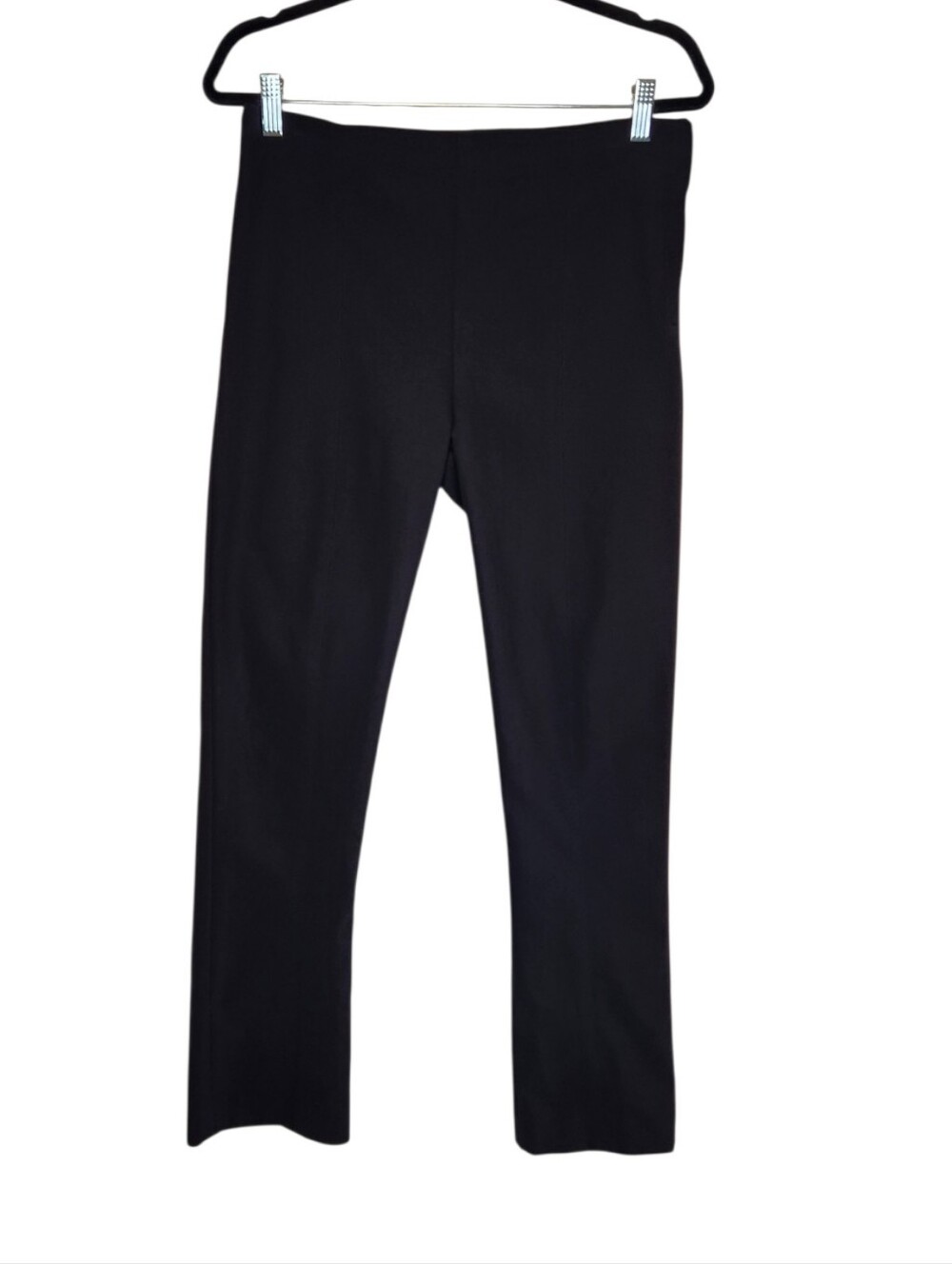 MM Lafleur Black Front Seam Side Zip High Rise Pants Size 12